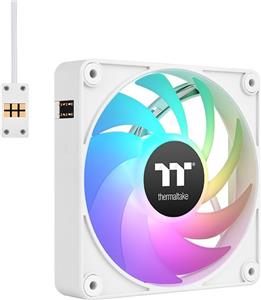 120mm Thermaltake CT120 EX ARGB Sync PC Cooling Fan White 3 Fan Pack