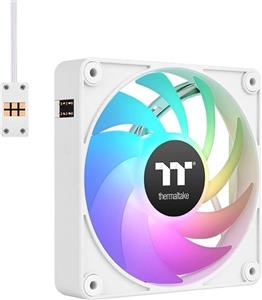 140mm Thermaltake CT140 EX ARGB Sync PC Cooling Fan White 3 Fan Pack