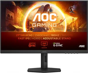 AOC Q27G4XF, IPS 27", DP, HDMI, 180Hz, QHD, HAS