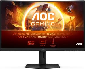 AOC CQ27G4X, IPS 27", DP, 2xHDMI, HAS, 180Hz, QHD