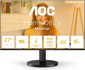 AOC IPS 27" Q27B3CF2, QHD, HDMI, USB-C, HAS, 100Hz