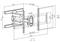 SBOX izvlačno okretni nosač 43"-100", do 120kg