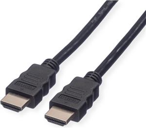 Roline VALUE Ultra HD 8K HDMI kabel sa mrežom, M/M, crni, 2.0m