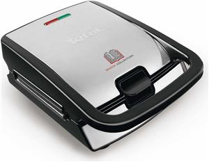 Tefal SW854D sandwich maker 700 W Black, Stainless steel