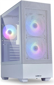 Lian Li LANCOOL 207 PC Case, Midi-Tower, ATX, Tempered Glass - white