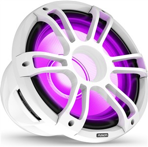 Fusion Subwoofer SG-SL123 SPW Signature 3i AMP 6+2P Sport White 12"LED, 010-02775-10