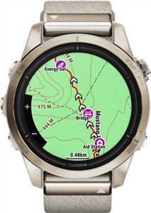 Garmin EPIX PRO g2 42mm Sapphire Soft Gold Cream Hthr Nylon, 010-02802-20