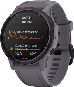 Garmin fenix 6S PRO SOLAR Amethyst/Shale remen, 010-02409-15