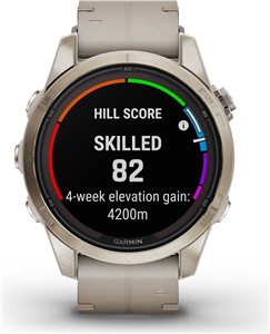 Garmin fenix 7S PRO Sapphire SOLAR SoftGold SS Limestone kožni remen, 010-02776-30