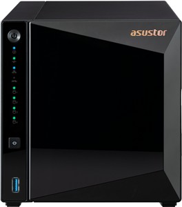 ASUSTOR NAS AS3304Tv2 Drivestor4 Pro Gen2 4x 3.5" - 1x 2.5Gbe Realtek QuadCore RTD1619B 1.7GHz 2GB single PSU desktop