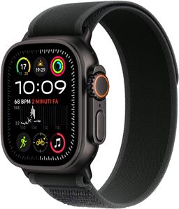 APPLE Watch Ultra 2 GPS + Cellular 49mm Black Titanium Case with Black Trail Loop - S/M