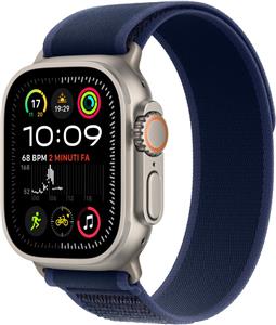 APPLE Watch Ultra 2 GPS + Cellular 49mm Natural Titanium Case with Blue Trail Loop - S/M