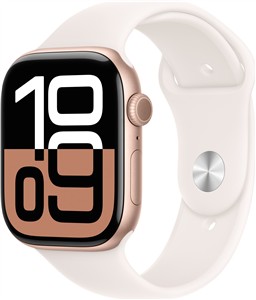 APPLE Watch Series 10 GPS 42mm Rose Gold Aluminium Case with Light Blush Sport Band - M/L