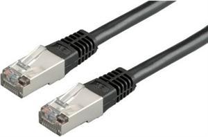 Kabel mrežni PIMF, Cat. 6, 0,5m, CCA, 27AWG, Savitljivi, Crni