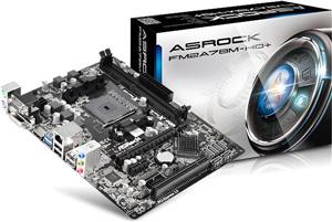 Matična ploča Asrock FM2A78M-HD+, AMD A78 FCH, DDR3, zvuk, SATA, RAID, VGA, G-LAN, PCI-E 3.0, USB 3.0, D-SUB, DVI, HDMI, mATX, s. FM2+ 