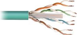 Transmedia UTP CAT6 Solid 100m spool Green