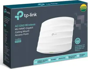 TP-Link EAP225 AC1350 bežična pristupna točka zidna/stropna (AP) 450Mbps/867Mbps (2.4GHz/5GHz), 802.11a/b/g/n/ac, 1×G-LAN, podrška za PoE, 4×interna antena