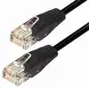 Kabel mrežni UTP, Cat. 5e, 0,5m, CCA, 26AWG, Savitljivi, Crn