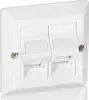 Modularna priključnica NŽ za Keystone 2-struka, bez kutije,