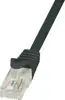 U/UTP prespojni kabel Cat.6 PVC CCA AWG24, crni, 5,0 m